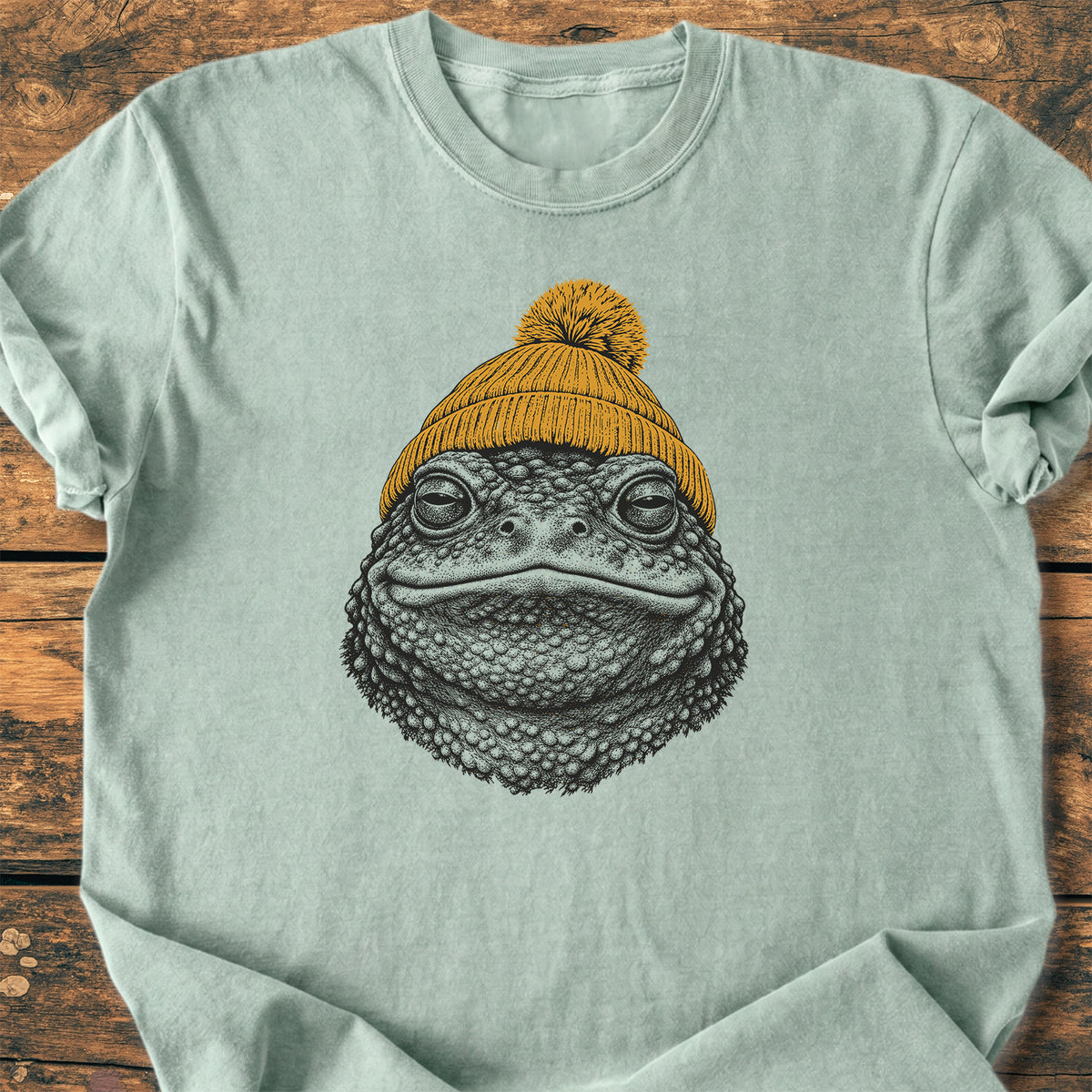 Toad With Beanie - Premium Vintage Tee