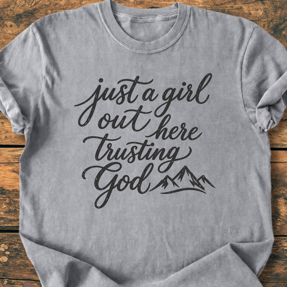 Just A Girl Trusting - Premium Vintage Tee