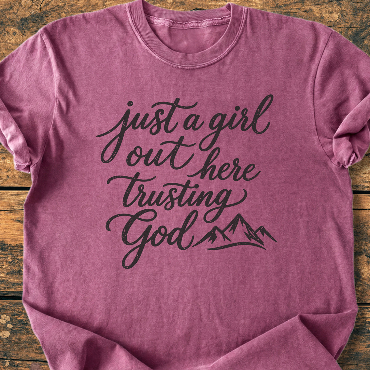 Just A Girl Trusting - Premium Vintage Tee