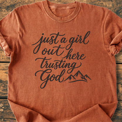 Just A Girl Trusting - Premium Vintage Tee