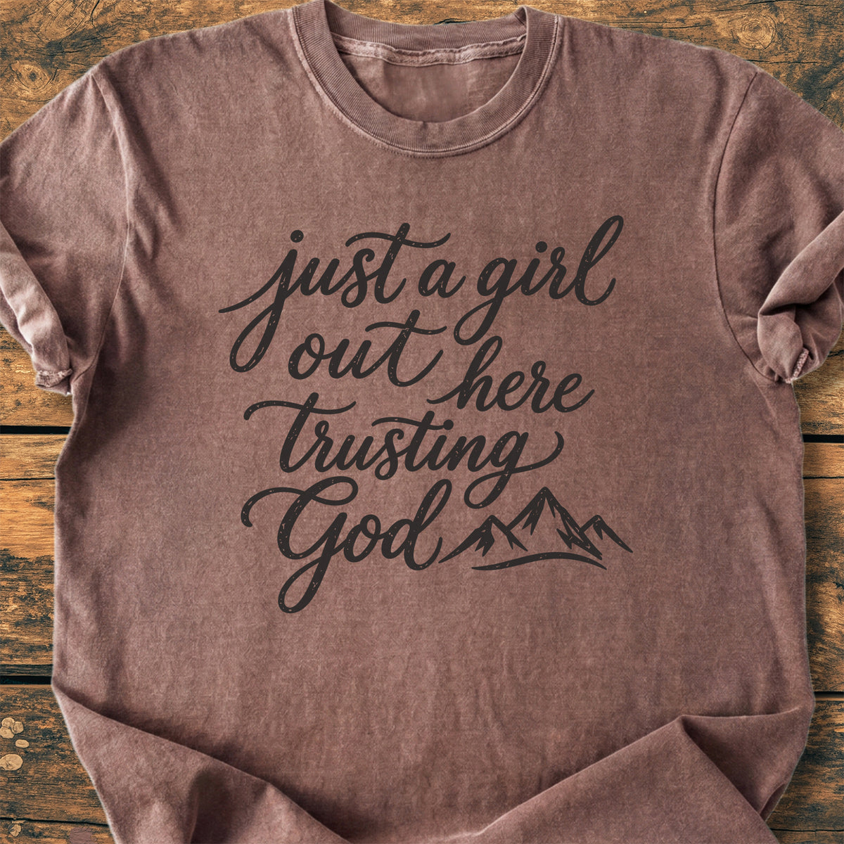 Just A Girl Trusting - Premium Vintage Tee