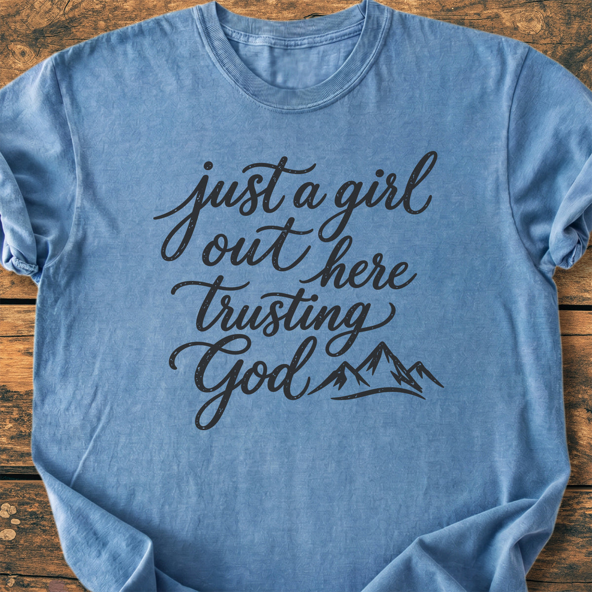 Just A Girl Trusting - Premium Vintage Tee