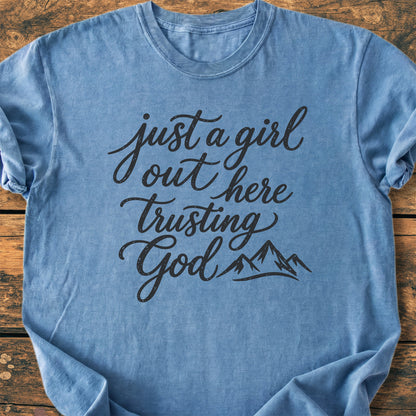 Just A Girl Trusting - Premium Vintage Tee
