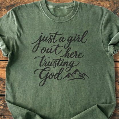 Just A Girl Trusting - Premium Vintage Tee