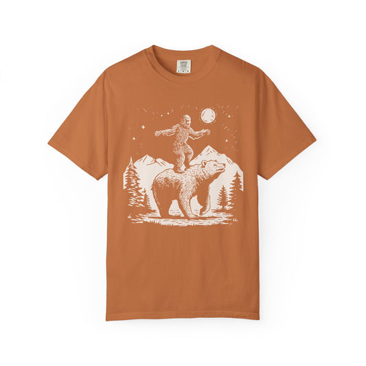 Bigfoot And Bear - Premium Vintage Tee
