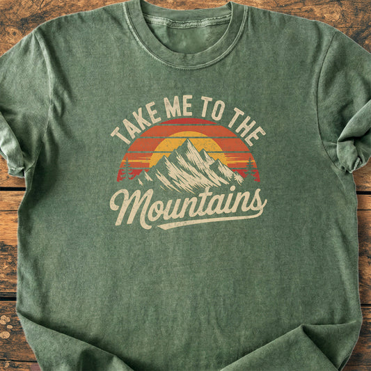 Take Me To The Mountains - Premium Vintage Tee