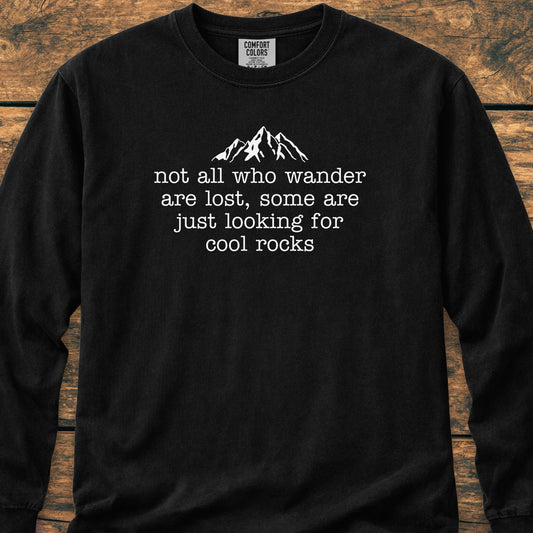 Looking For Cool Rocks - Long-Sleeve Tee
