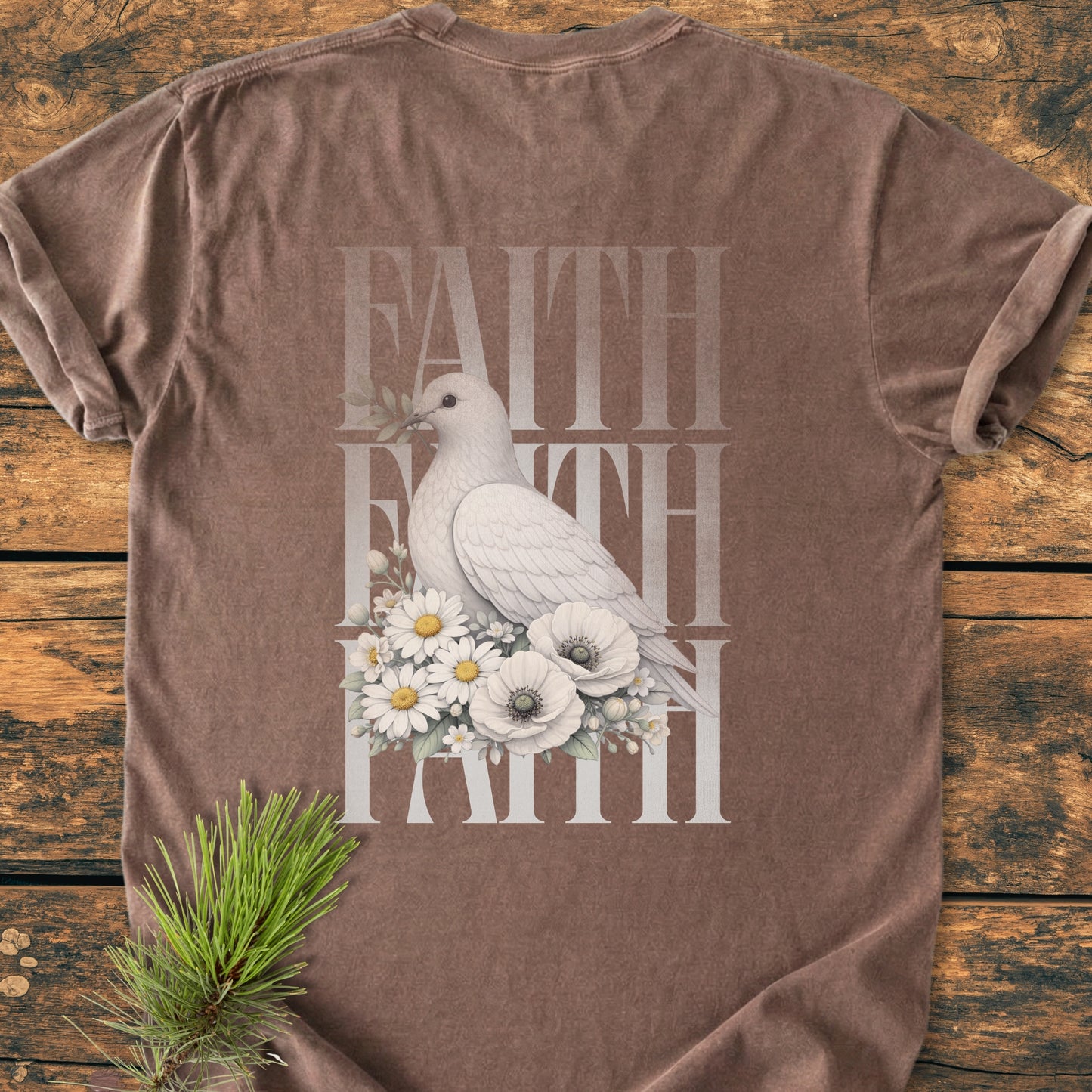 Faith BACK PRINT - Vintage Wash Tee