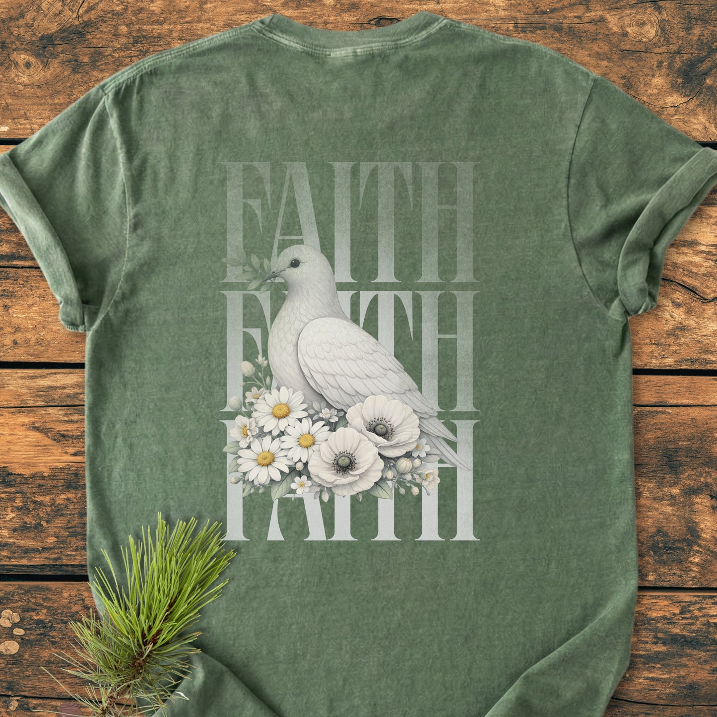 Faith BACK PRINT - Vintage Wash Tee
