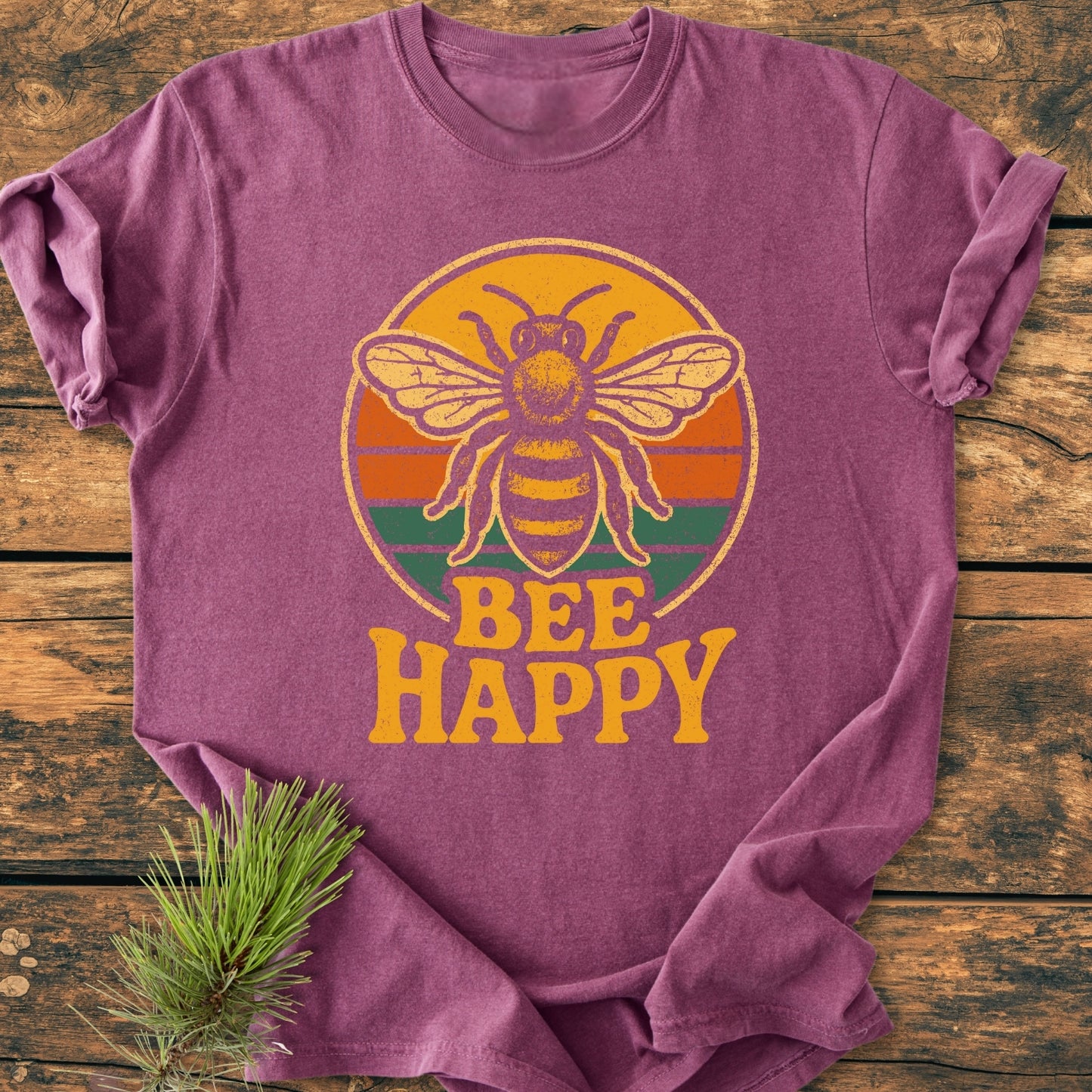 Bee Happy - Vintage Wash Tee