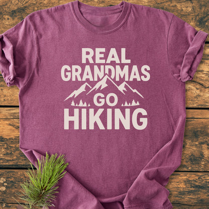 Real Grandmas Go Hiking - Vintage Wash Tee
