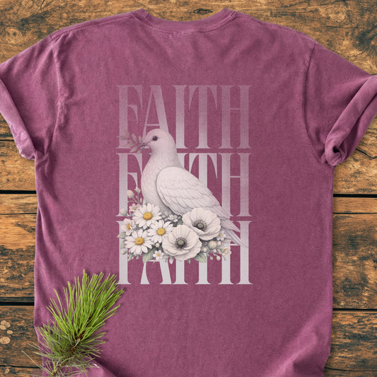 Faith BACK PRINT - Vintage Wash Tee