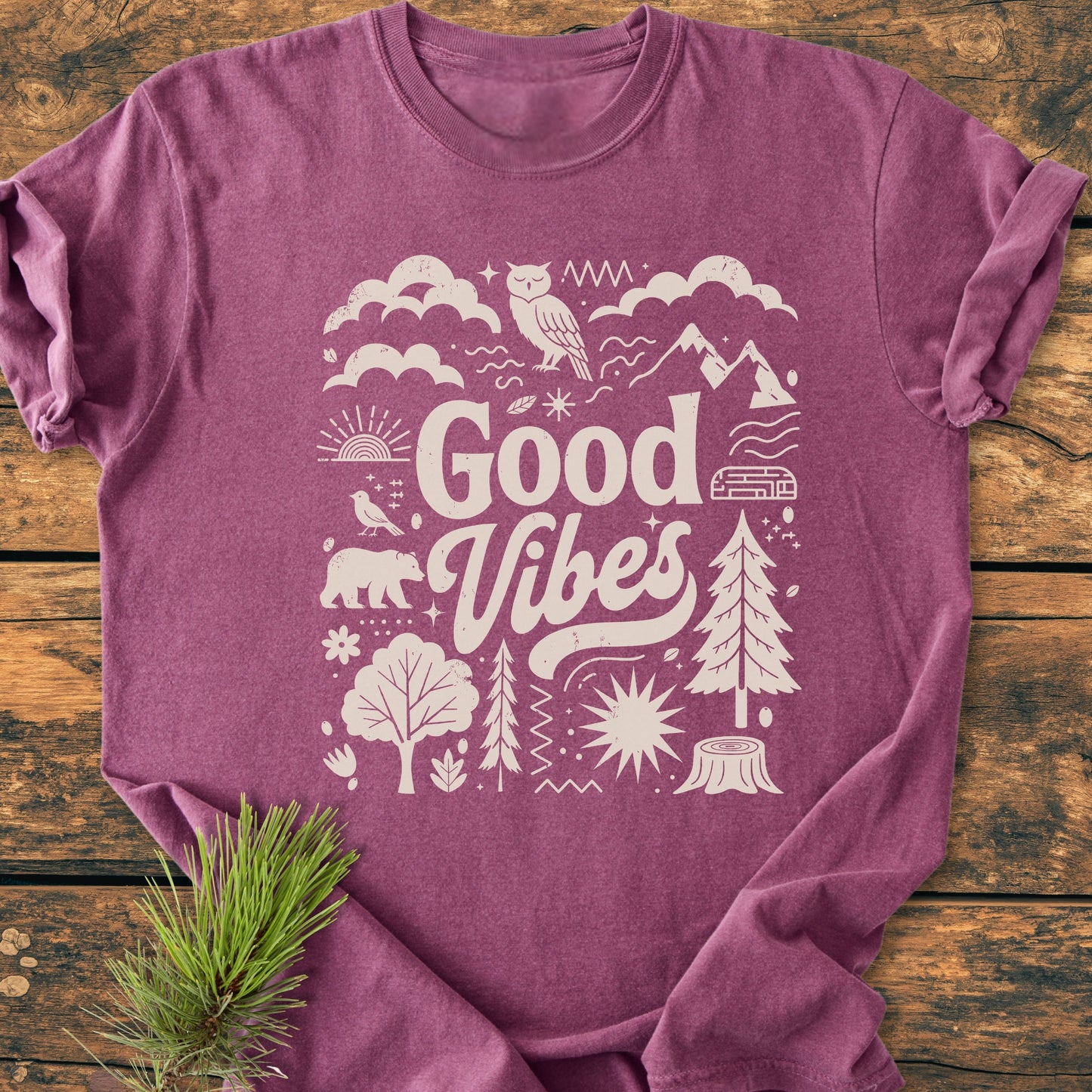 Good Vibes - Vintage Wash Tee