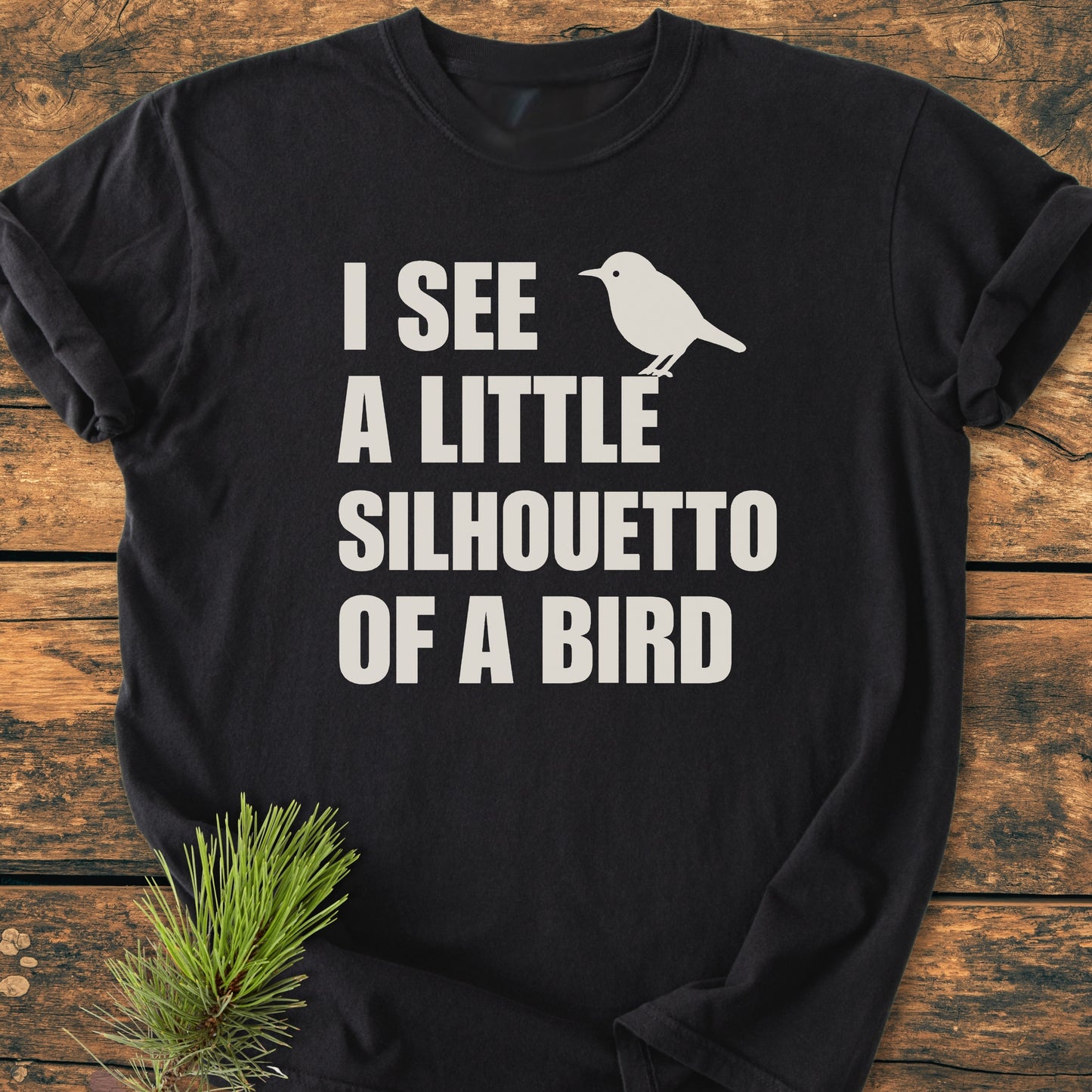 Silhouetto Of A Bird - Vintage Wash Tee