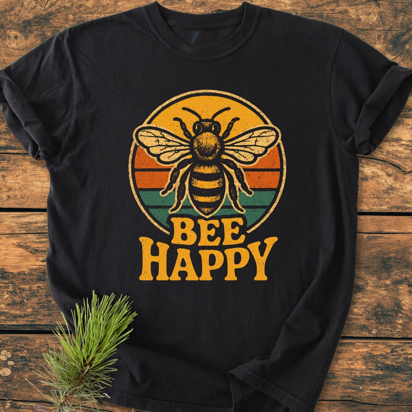 Bee Happy - Vintage Wash Tee