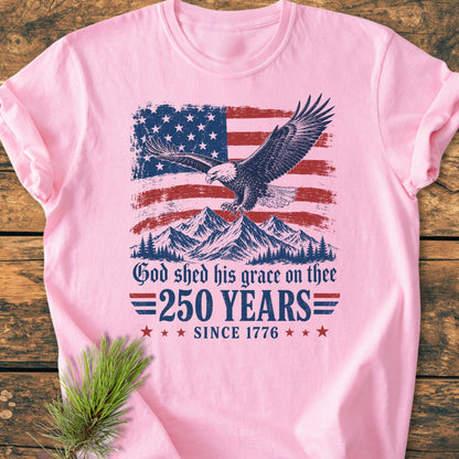 God Shed His Grace - 250 Years - Vintage Wash Tee