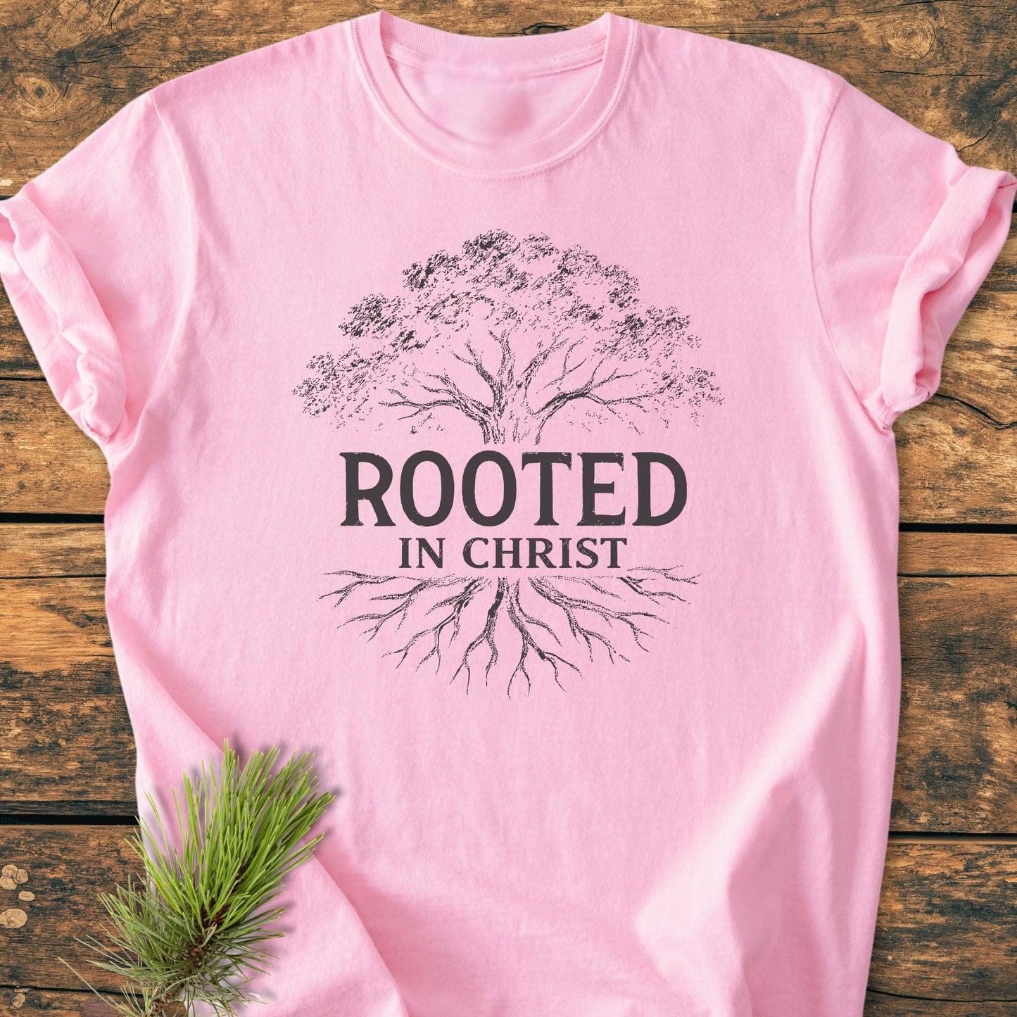 Rooted In Christ - Vintage Wash Tee