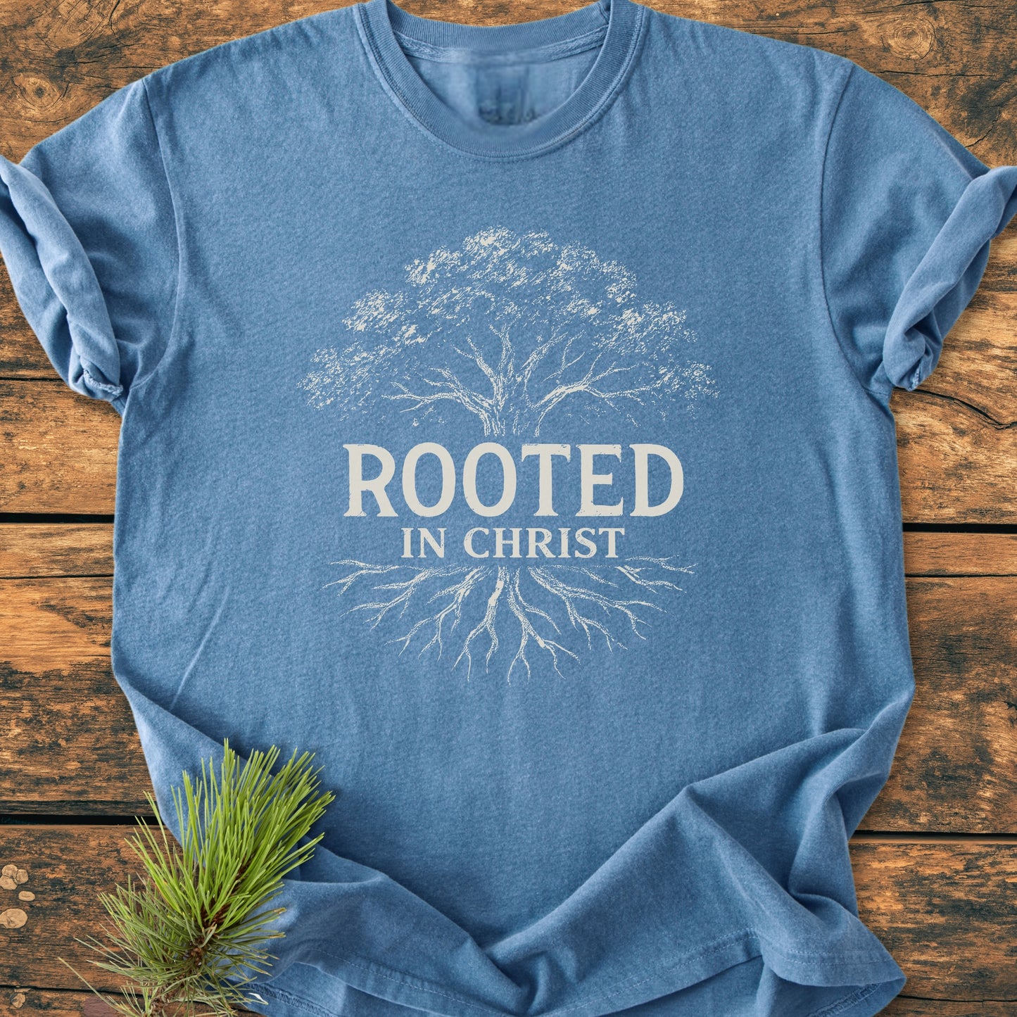Rooted In Christ - Vintage Wash Tee