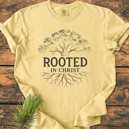 Rooted In Christ - Vintage Wash Tee