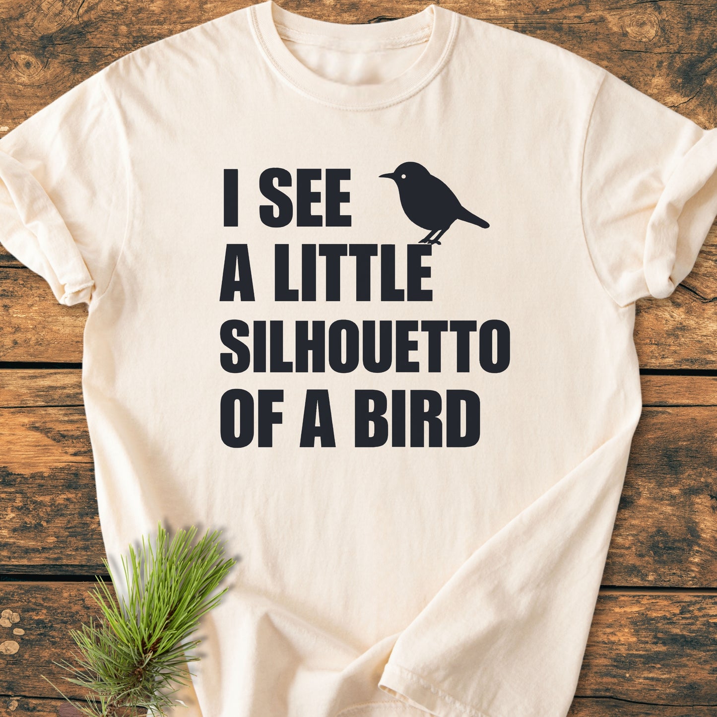Silhouetto Of A Bird - Vintage Wash Tee