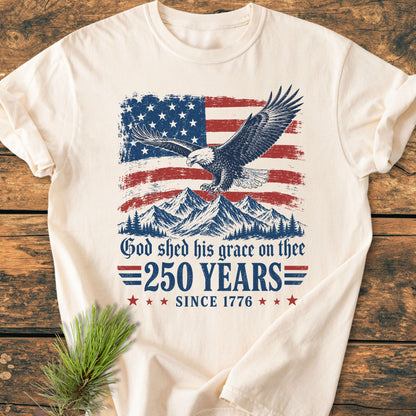 God Shed His Grace - 250 Years - Vintage Wash Tee