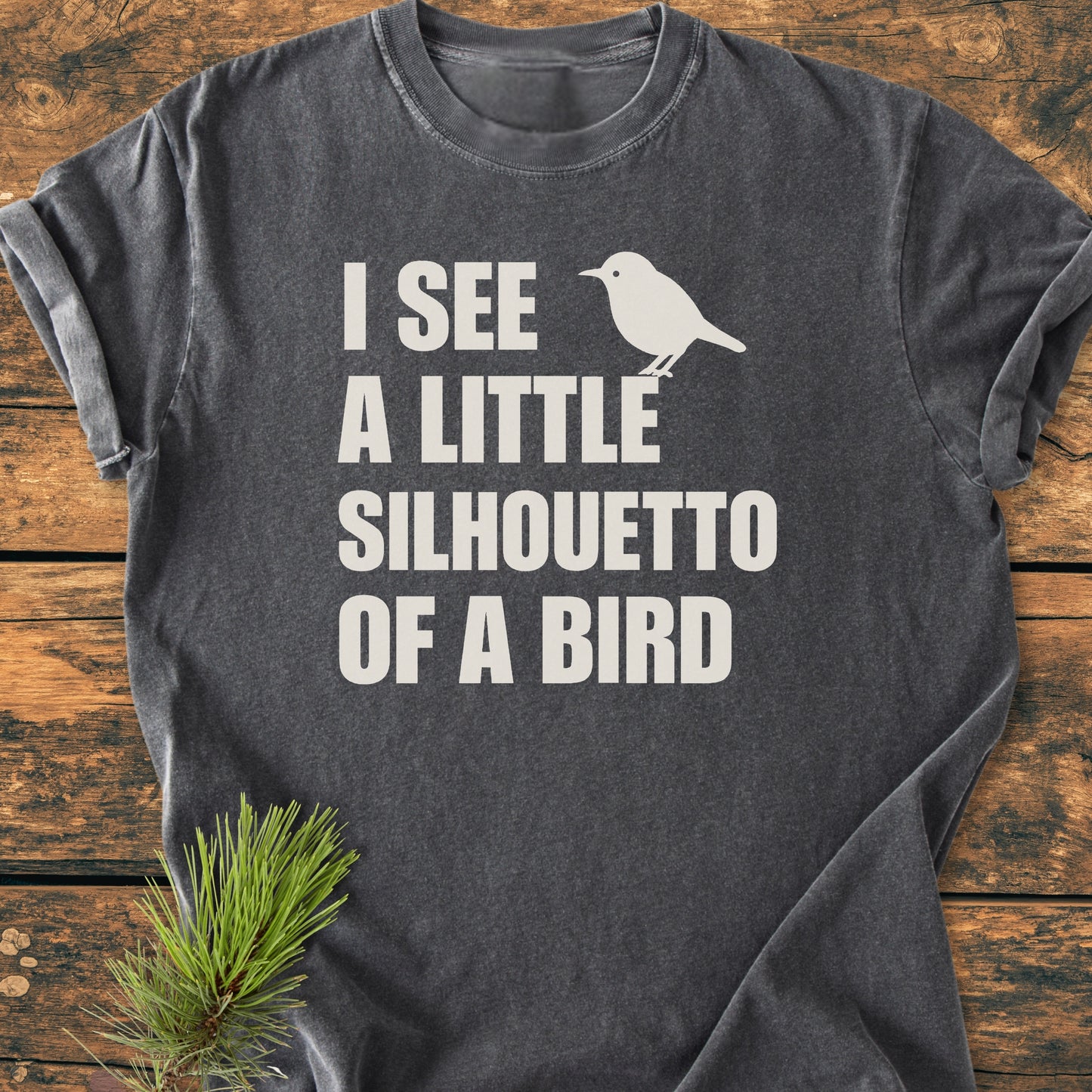 Silhouetto Of A Bird - Vintage Wash Tee