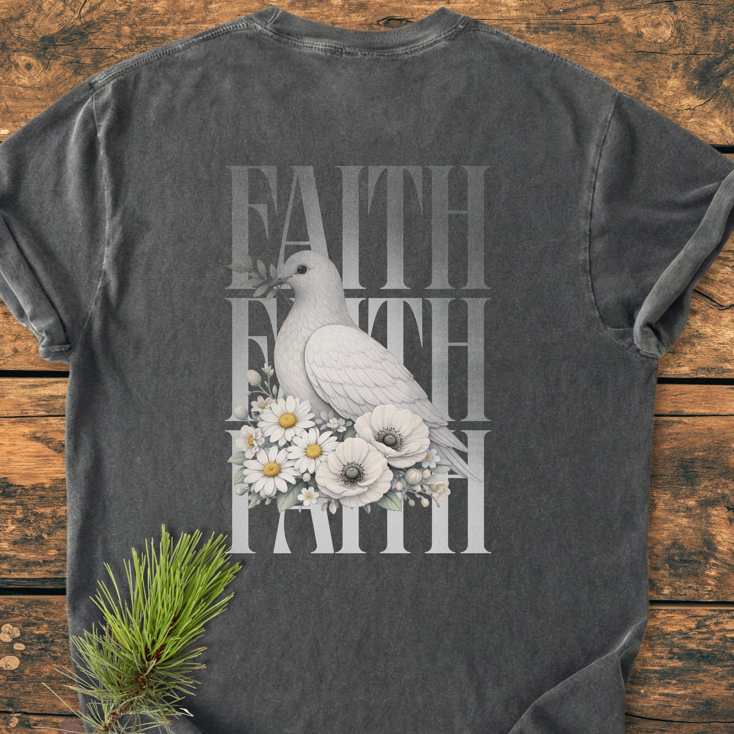 Faith BACK PRINT - Vintage Wash Tee