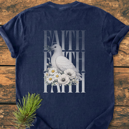 Faith BACK PRINT - Vintage Wash Tee