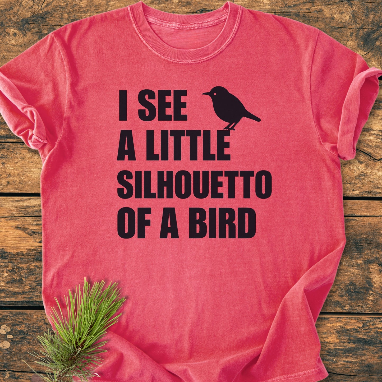 Silhouetto Of A Bird - Vintage Wash Tee