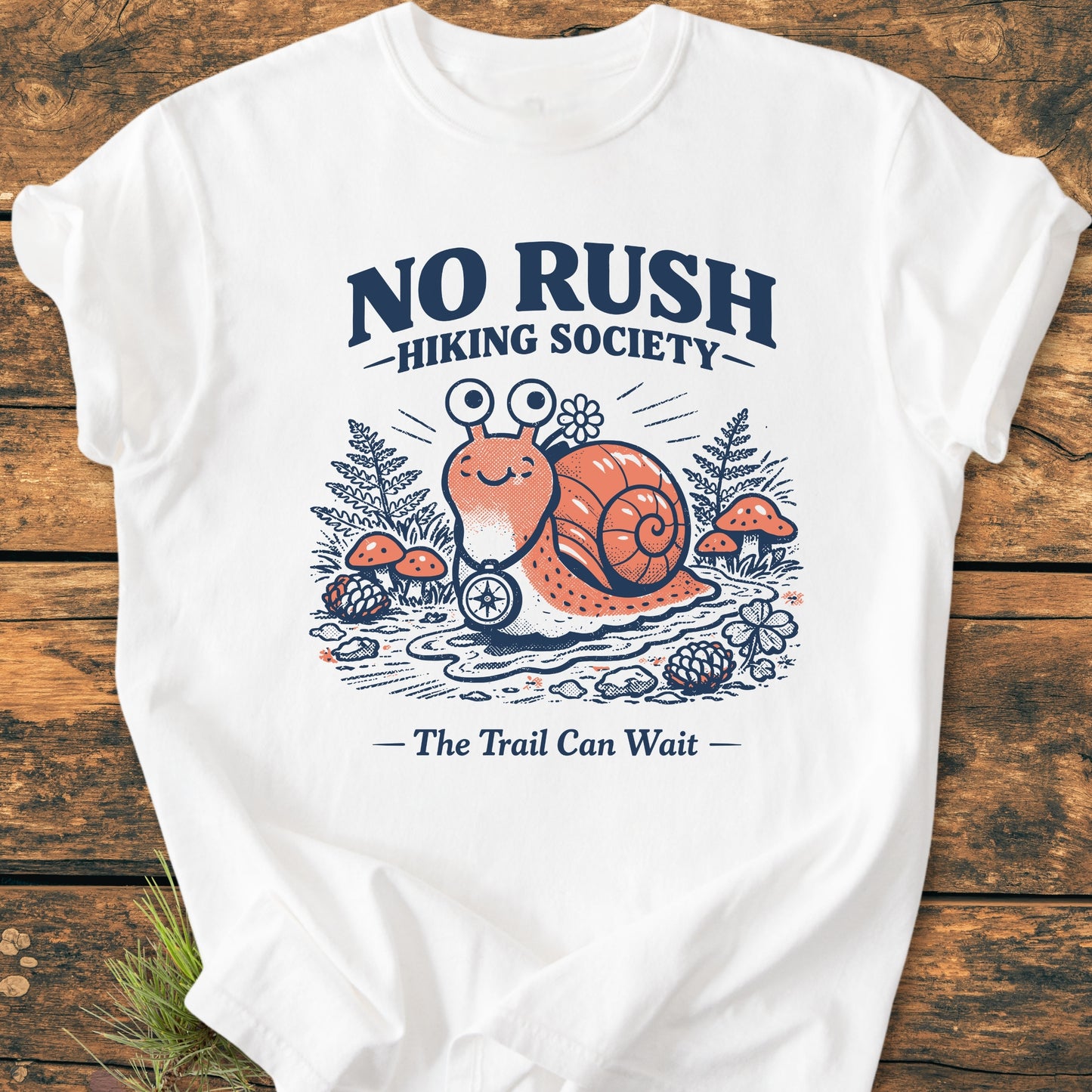 No Rush Hiking Society - Vintage Wash Tee