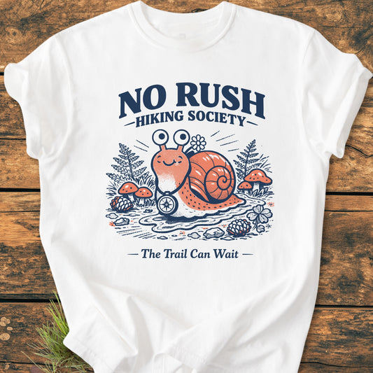 No Rush Hiking Society - Vintage Wash Tee