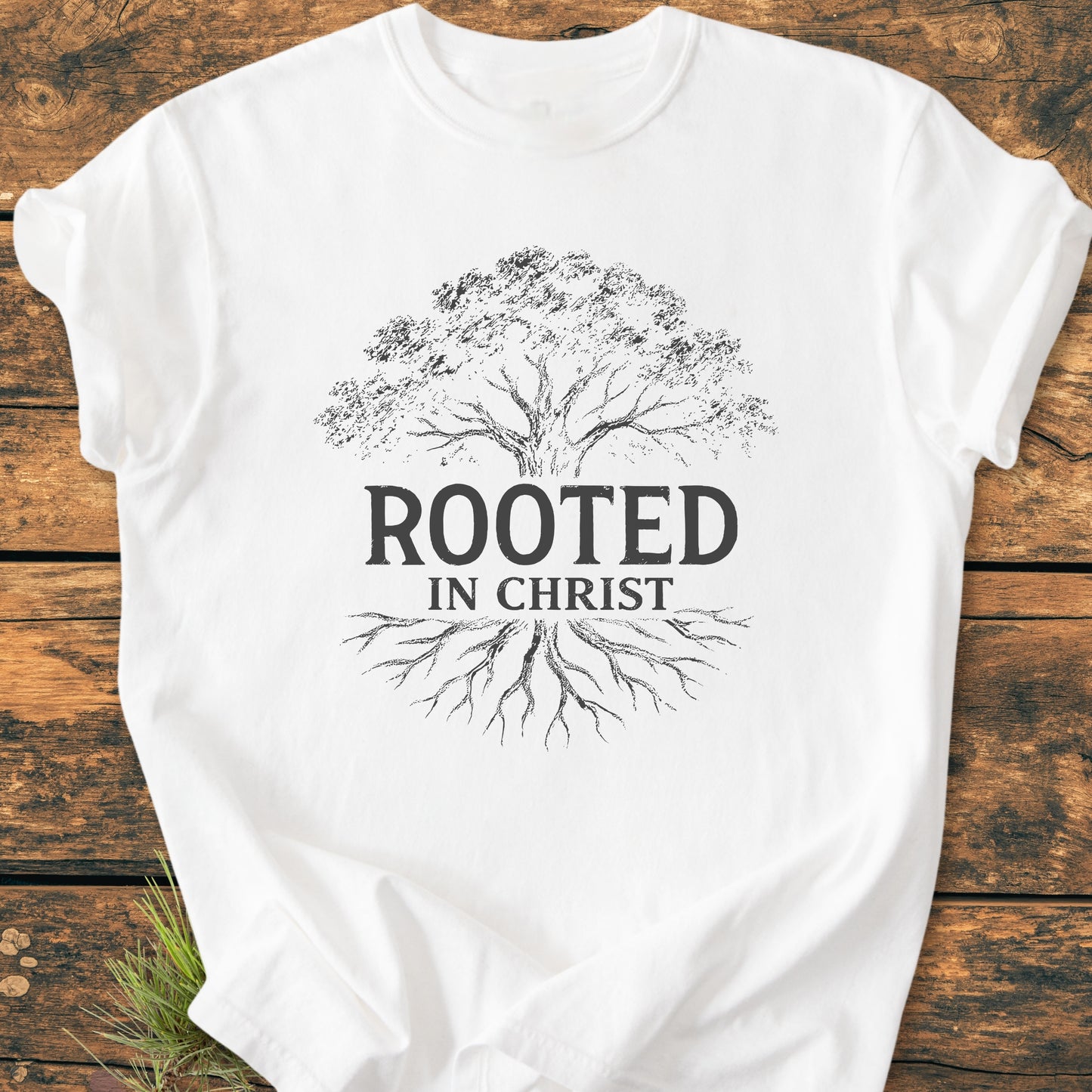 Rooted In Christ - Vintage Wash Tee