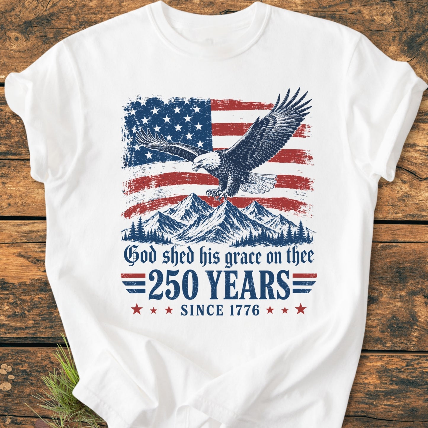 God Shed His Grace - 250 Years - Vintage Wash Tee