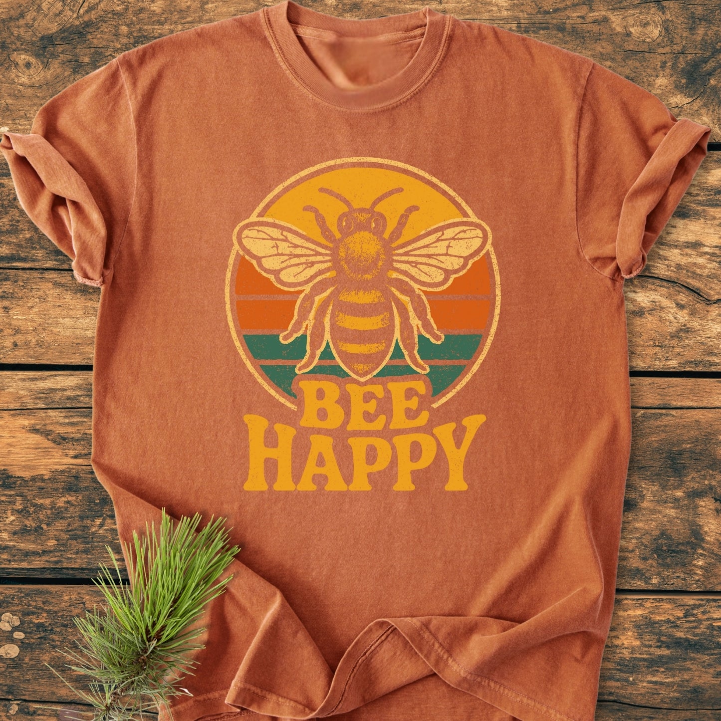 Bee Happy - Vintage Wash Tee