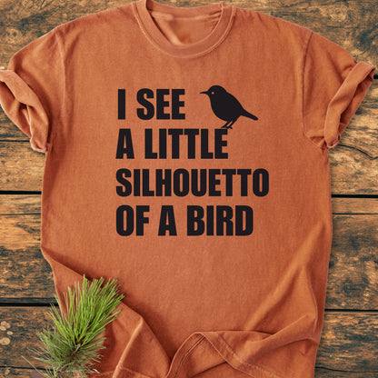 Silhouetto Of A Bird - Vintage Wash Tee