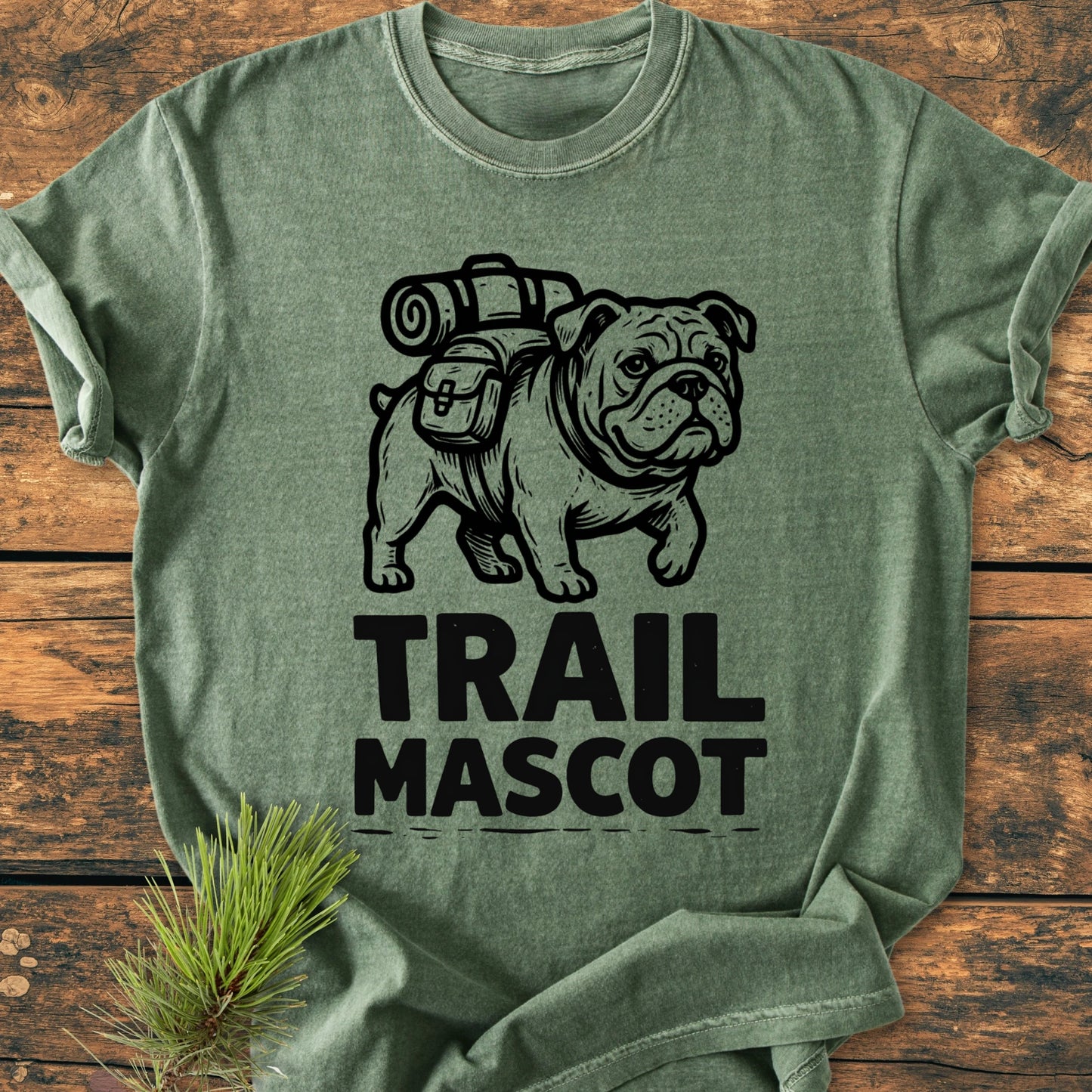 Trail Mascot Bulldog - Vintage Wash Tee