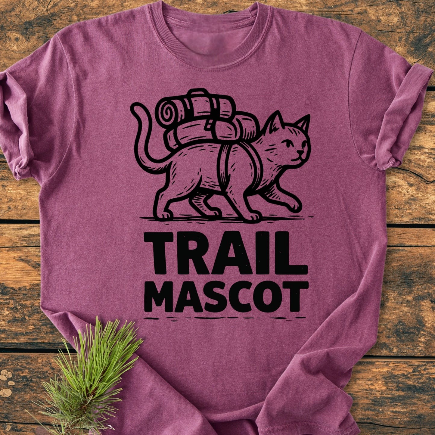Trail Mascot Cat - Vintage Wash Tee