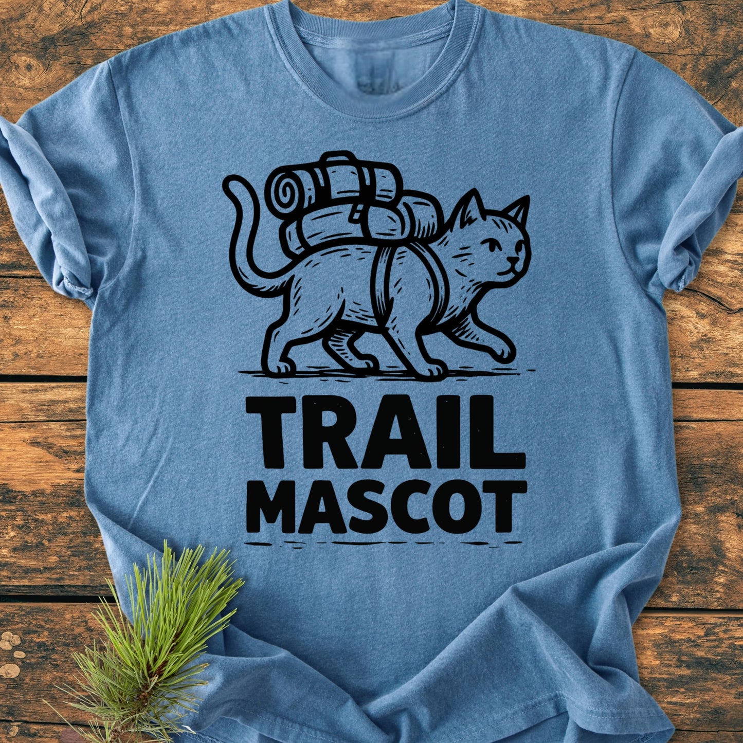 Trail Mascot Cat - Vintage Wash Tee