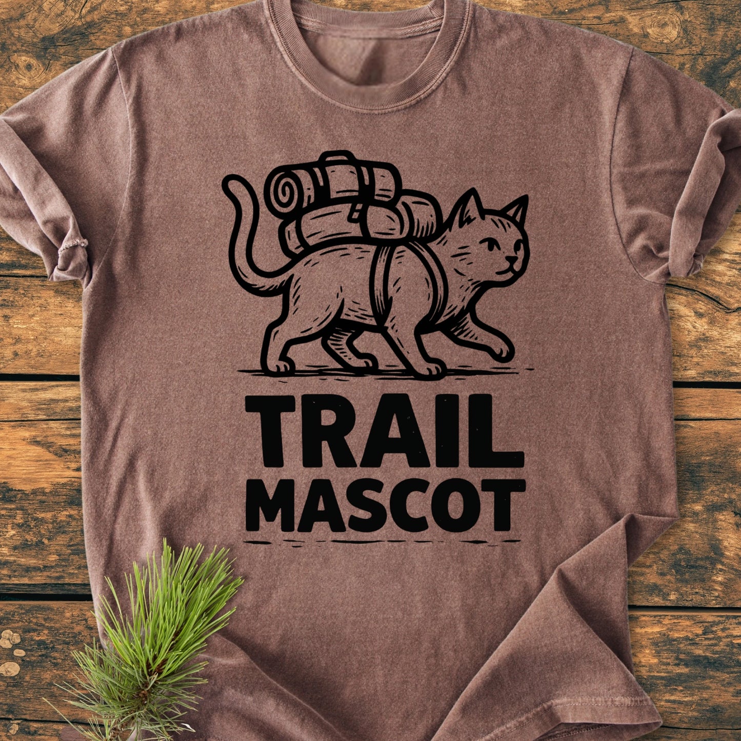 Trail Mascot Cat - Vintage Wash Tee