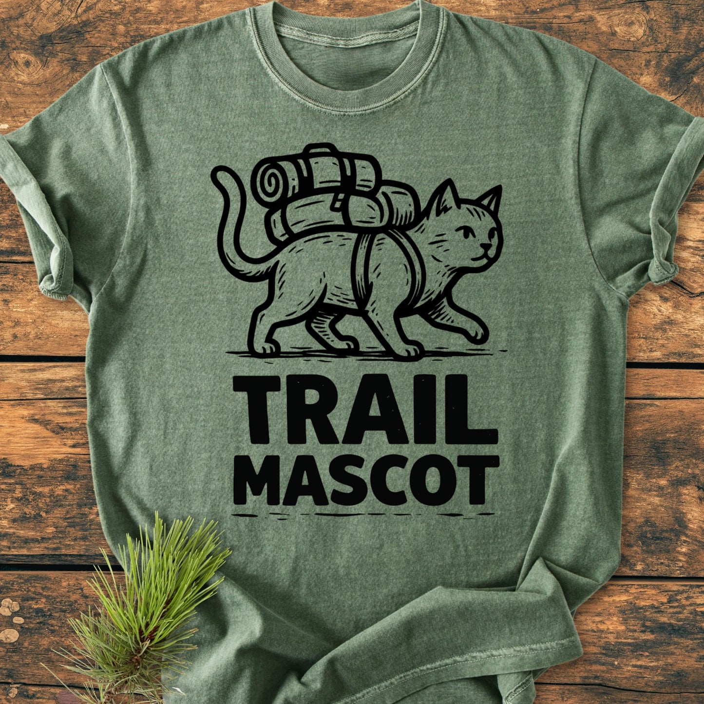 Trail Mascot Cat - Vintage Wash Tee