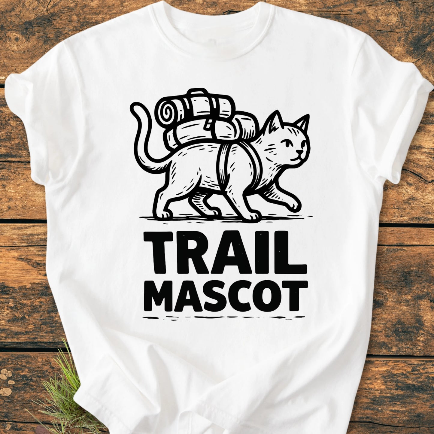 Trail Mascot Cat - Vintage Wash Tee