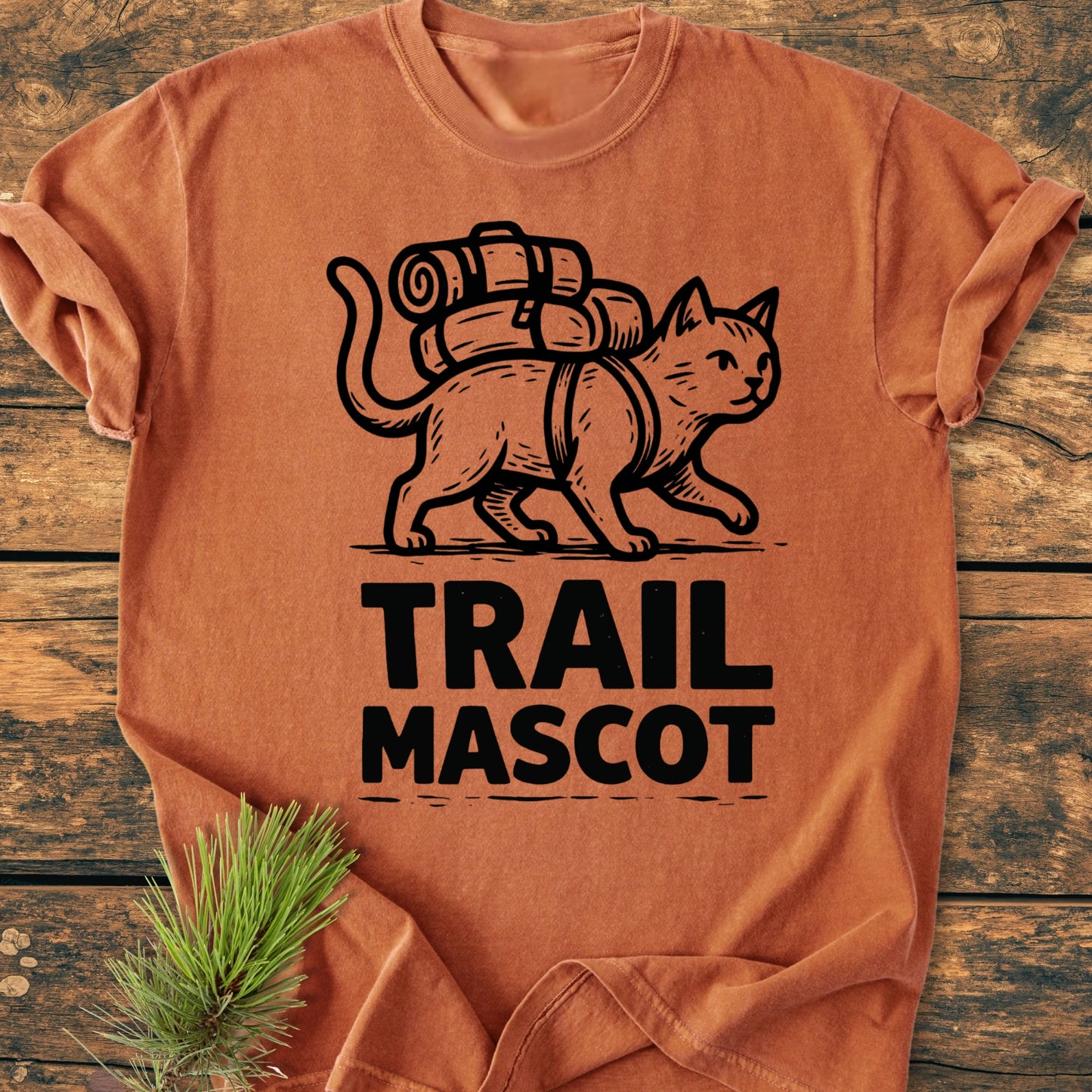 Trail Mascot Cat - Vintage Wash Tee