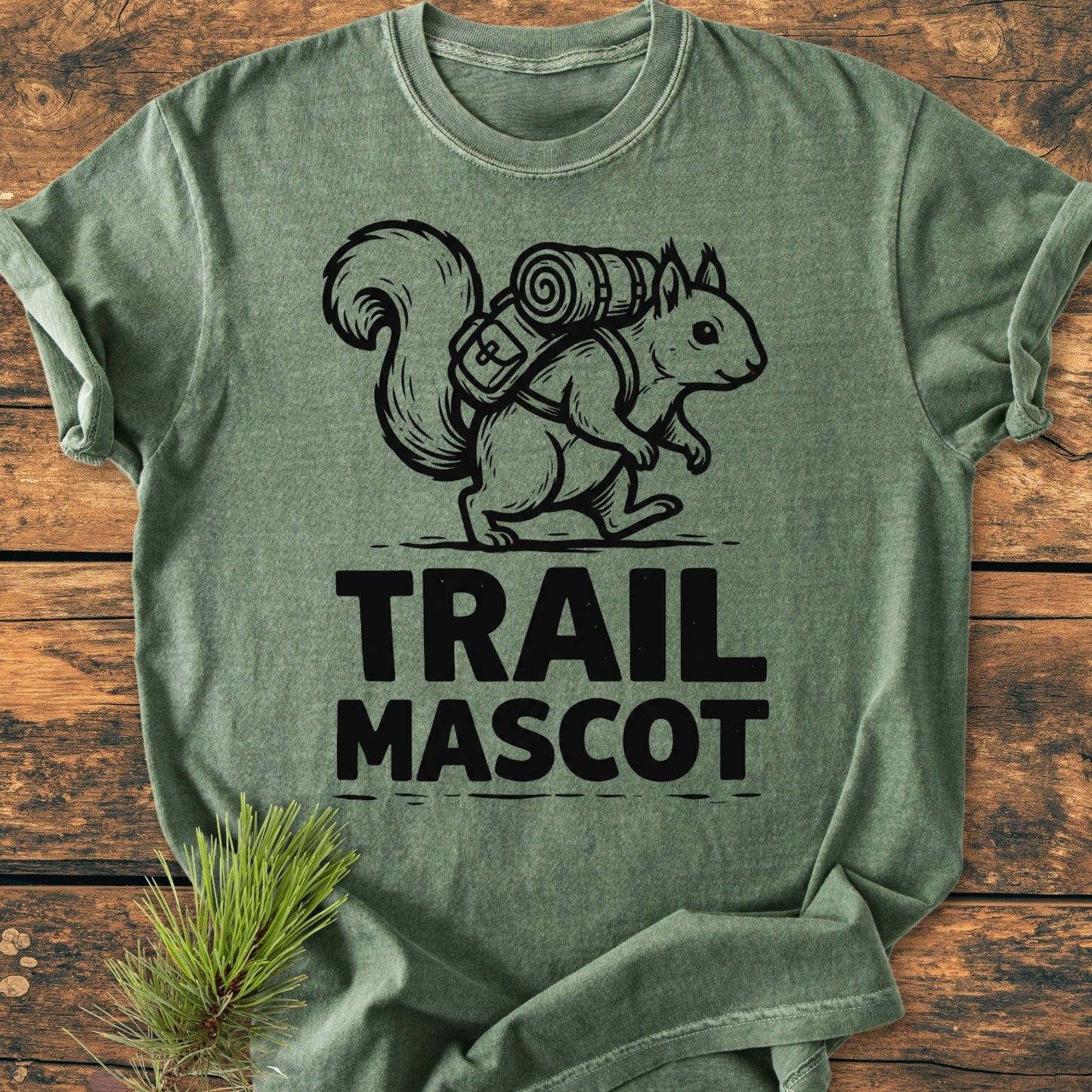 Trail Mascot Squirrel - Vintage Wash Tee